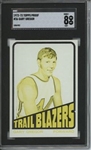 1972 Topps #36 Gary Gregor 9 card progressive proof.
